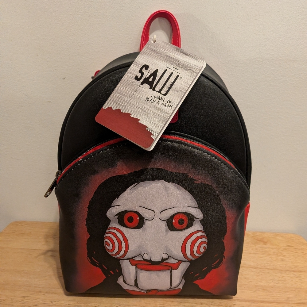 Loungefly Black and Red SAW Backpack